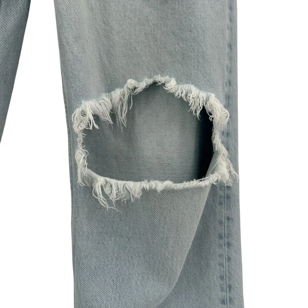 Boyish Womens 24 Jeans The Ziggy Authentic Rigid Organic Cotton Relaxed Straight